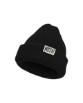 Beanie "NOT Sorry!" mit Label soft-rib